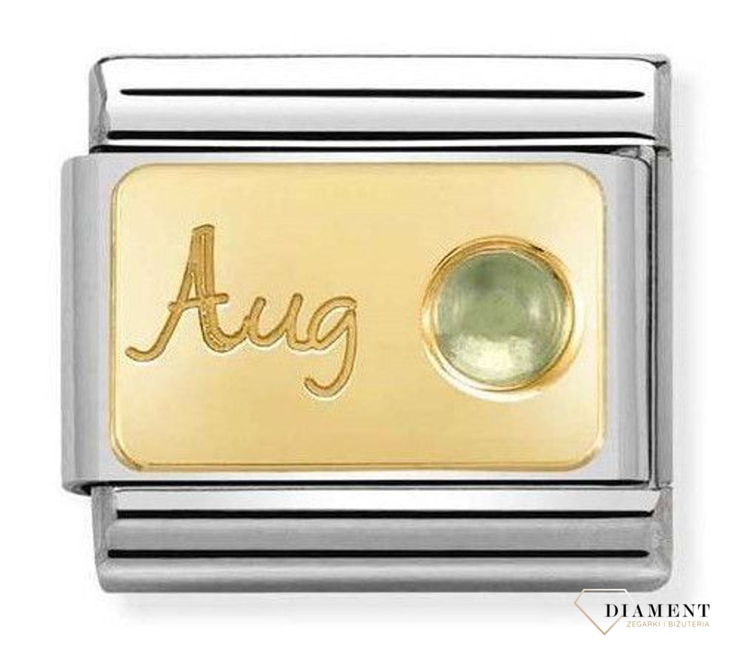 Nomination Link 18K zawieszka złoto 'Sierpień Oliwin' 030519 08 ✓ Zawieszki Nomination ✓ Wyjątkowy prezent ✓ Nomination ✓ Bransoletka Nomination ✓ Bransoletka ze stali ✓ Gwarancja najniższej ceny ✓ Zapraszamy!.jpg